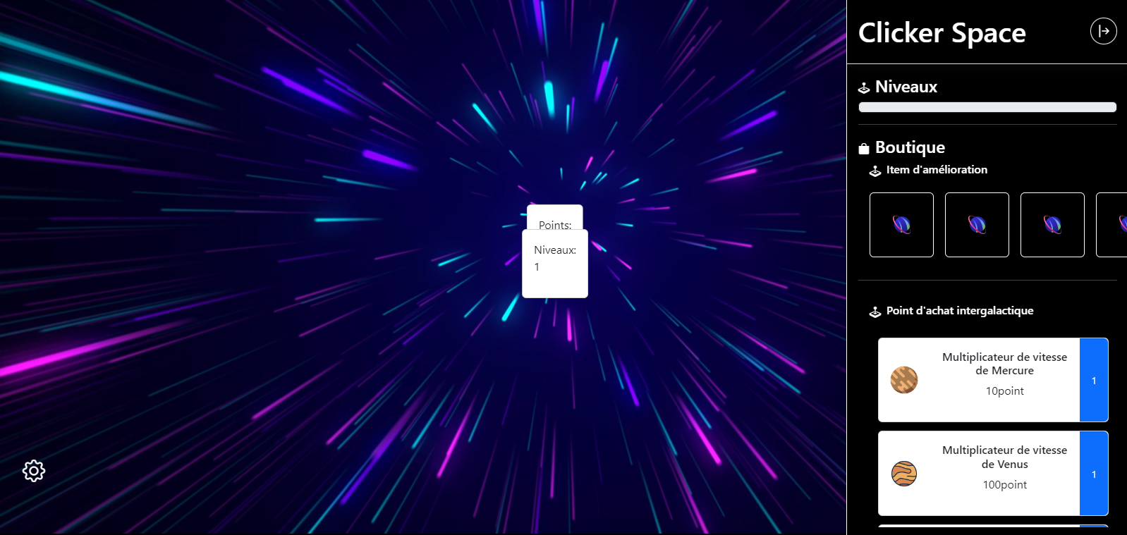 Project Clicker-game